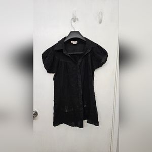 Women's Papaya light breezy short sleeve top, Size Small